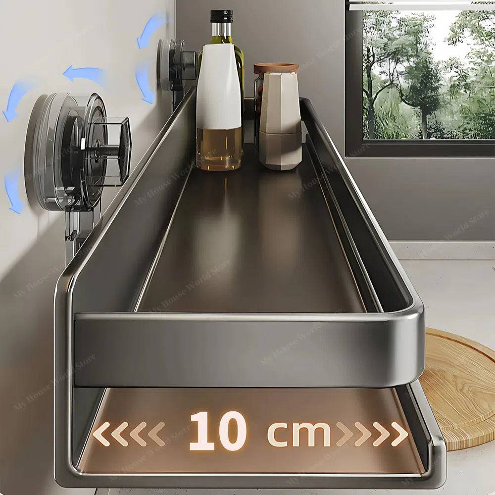 Kruidenrek met zuignap voor aan de muur - voor in de keuken