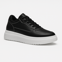 Lage herensneakers met verhogende zool – Discrete lengte, comfort en stijl