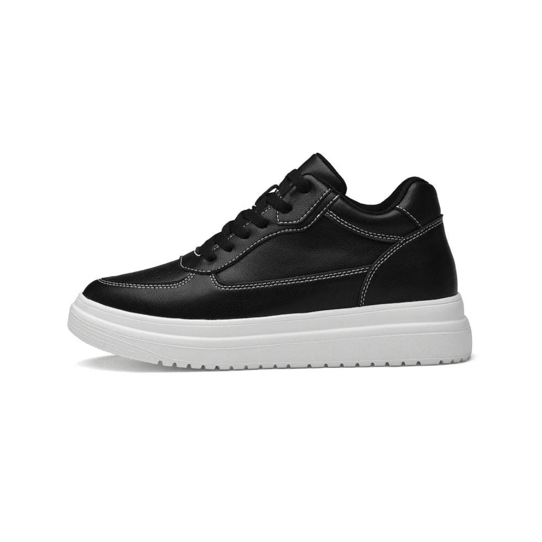 Lage herensneakers met verhogende zool – Discrete lengte, comfort en stijl