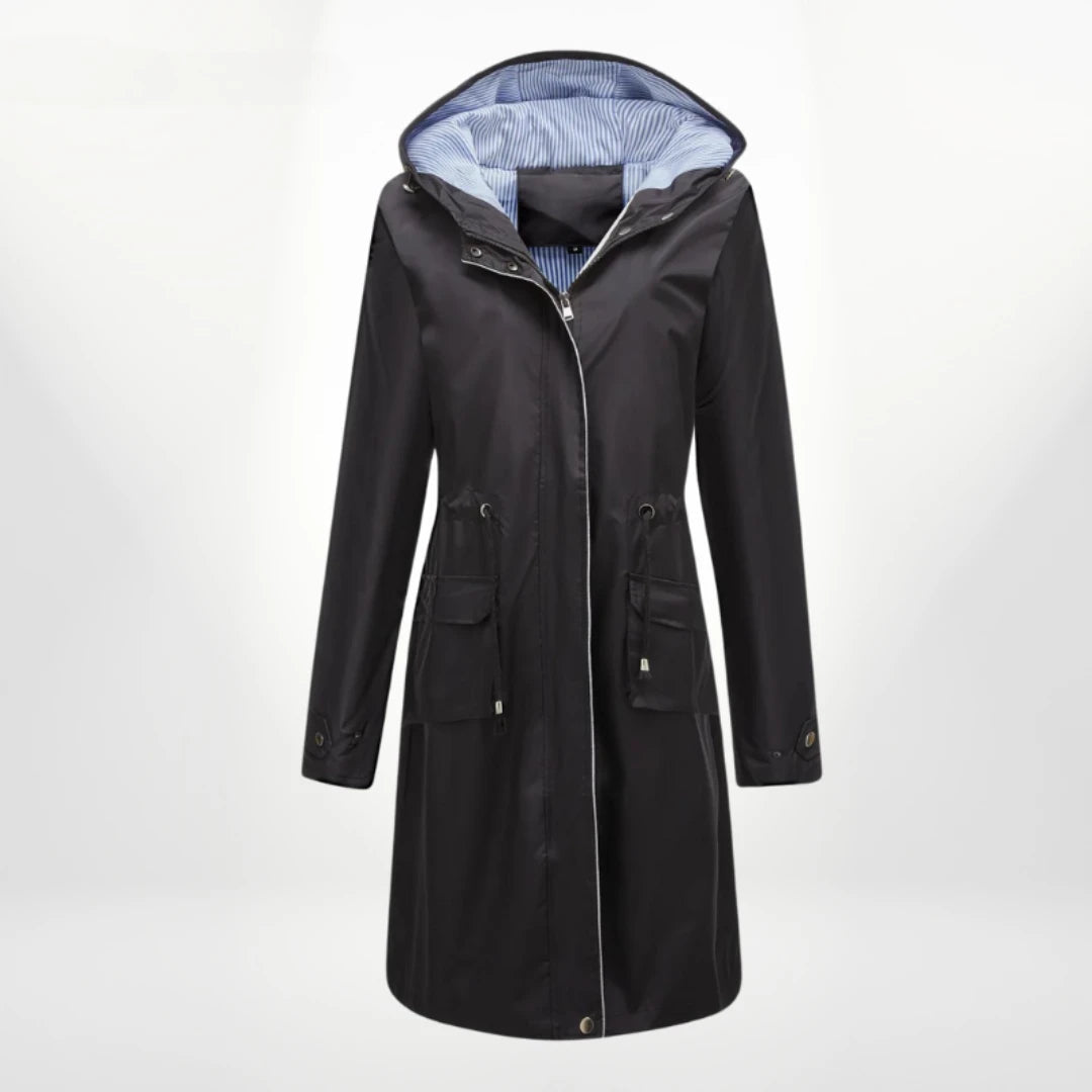 Lange anorak met capuchon voor dames