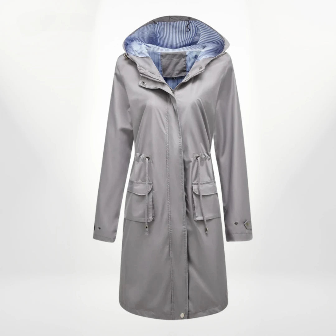Lange anorak met capuchon voor dames