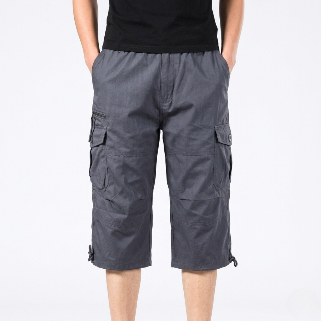 Lange cargoshorts