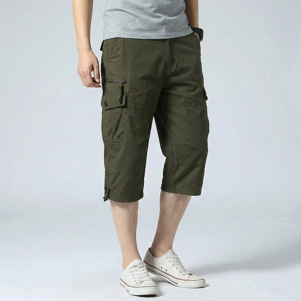 Lange cargoshorts