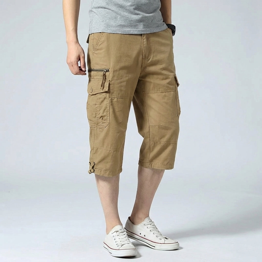 Lange cargoshorts