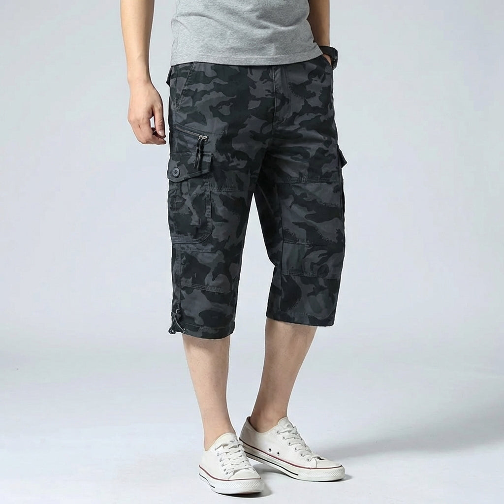 Lange cargoshorts