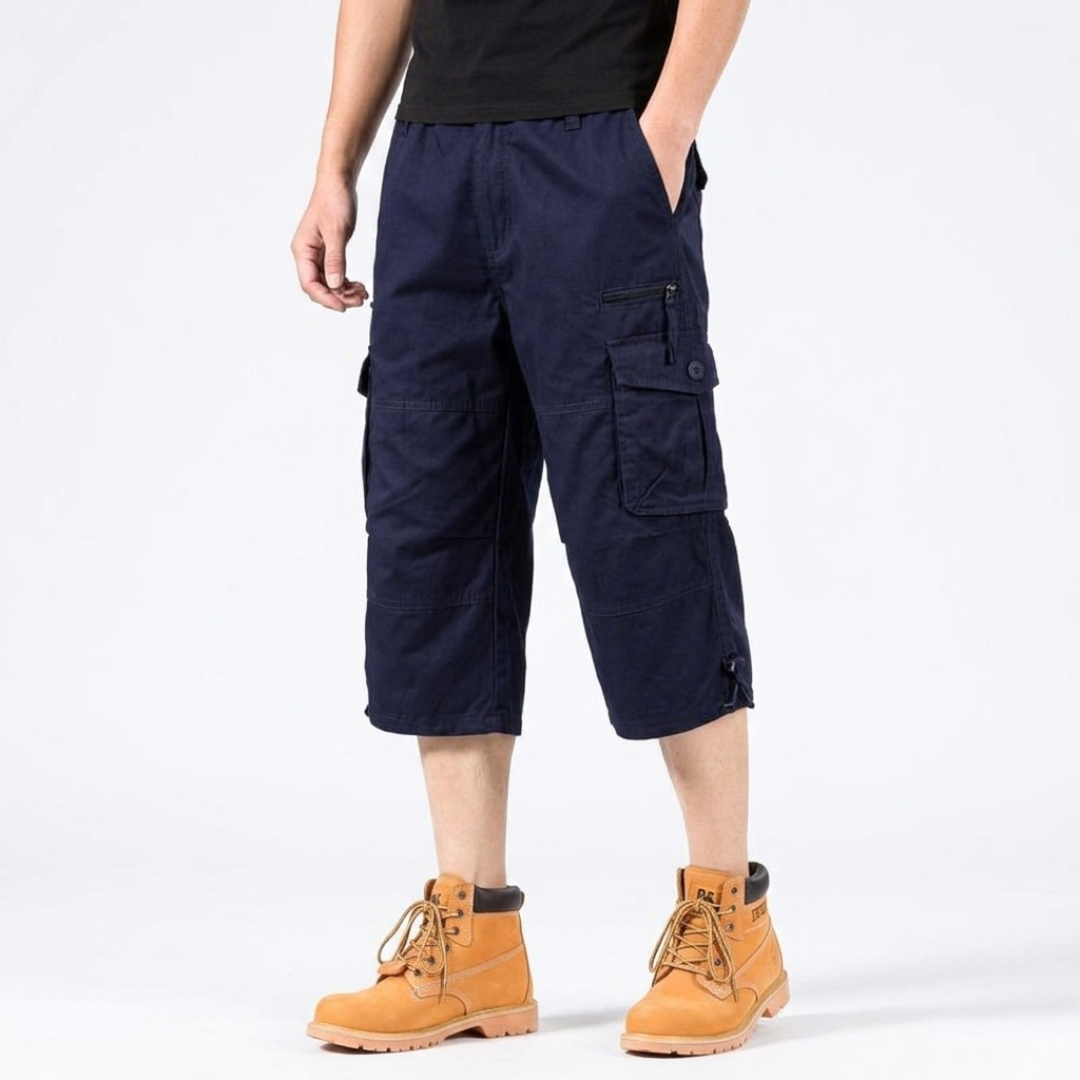 Lange cargoshorts