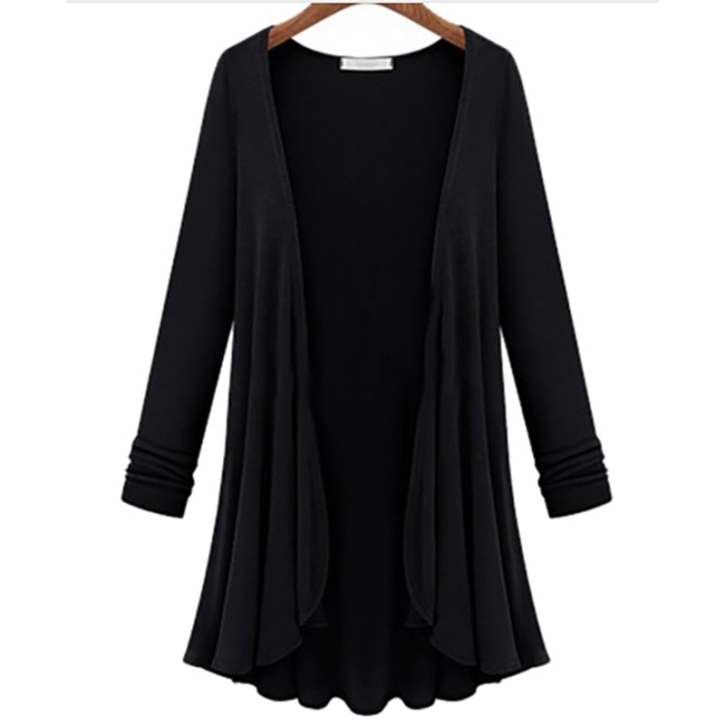 Lange mouwen vest met volants