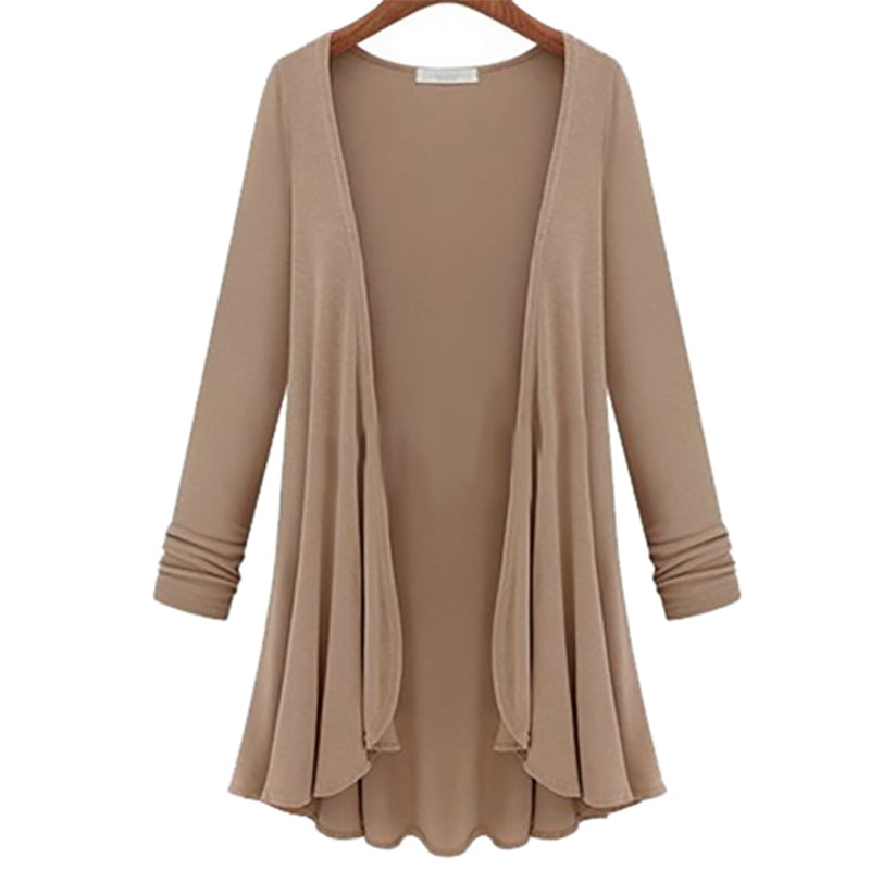 Lange mouwen vest met volants