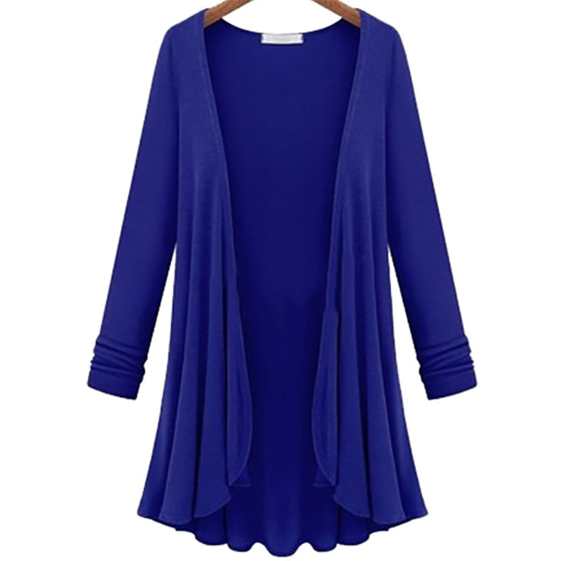 Lange mouwen vest met volants