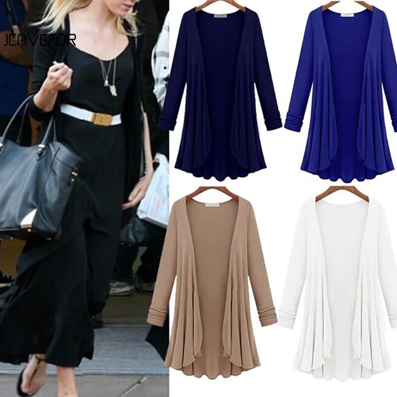 Lange mouwen vest met volants