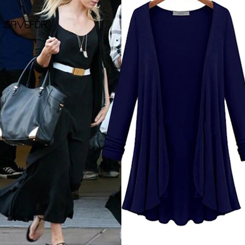 Lange mouwen vest met volants