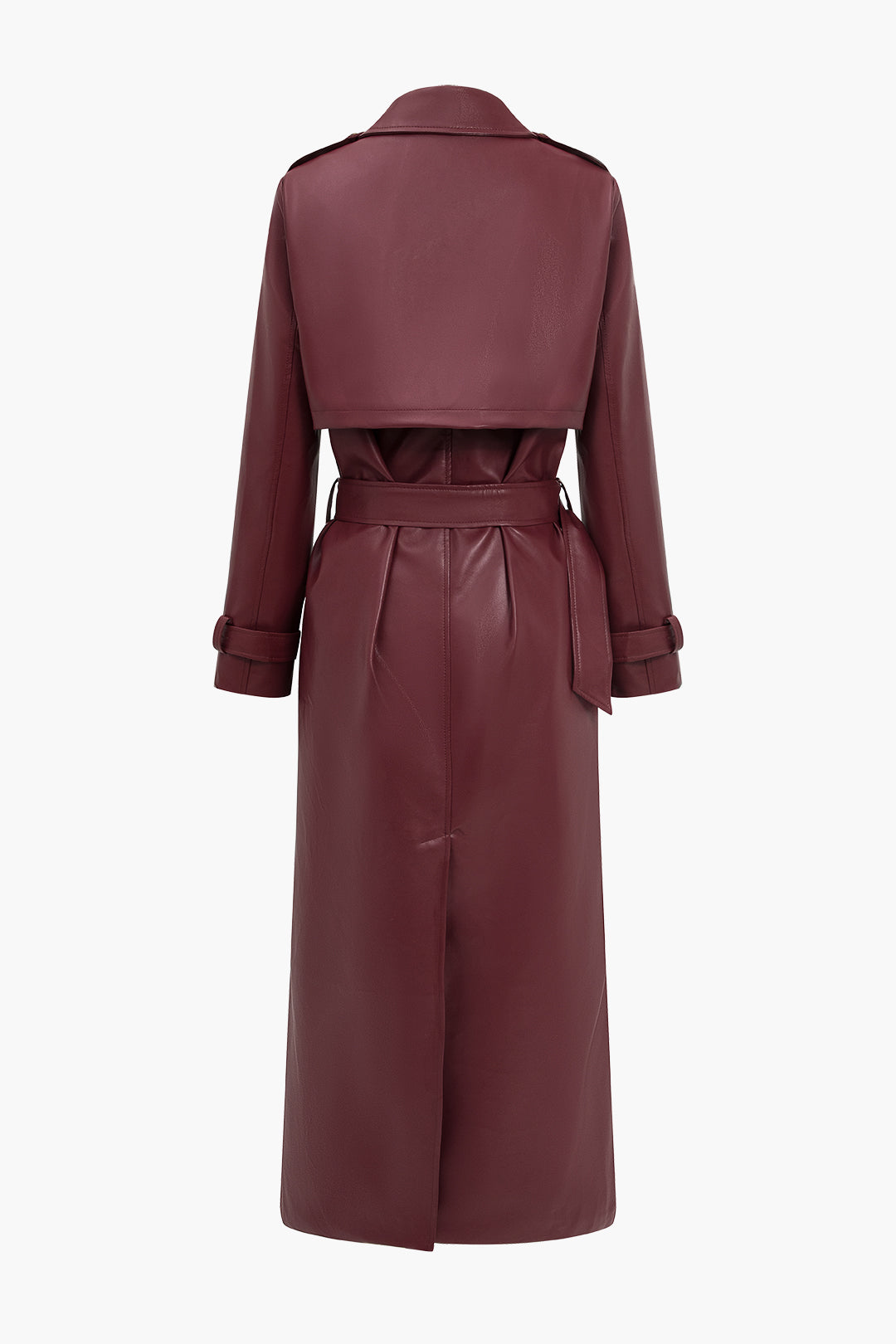 Lange trenchcoat met riem voor dames