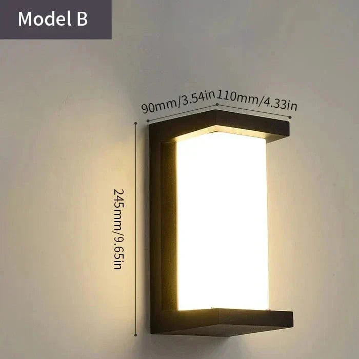 LED Buitenwandlamp met Bewegingssensor - Modern Design