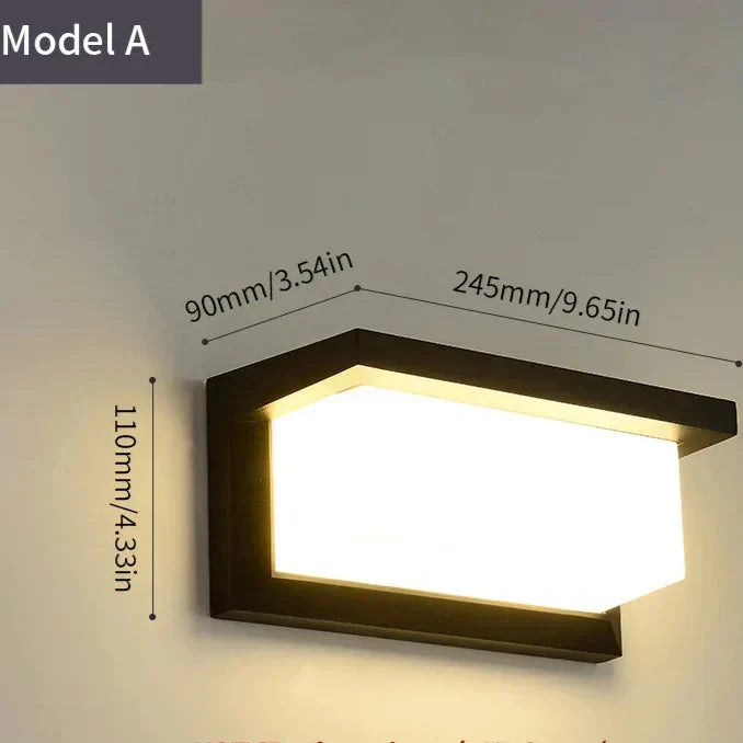 LED Buitenwandlamp met Bewegingssensor - Modern Design