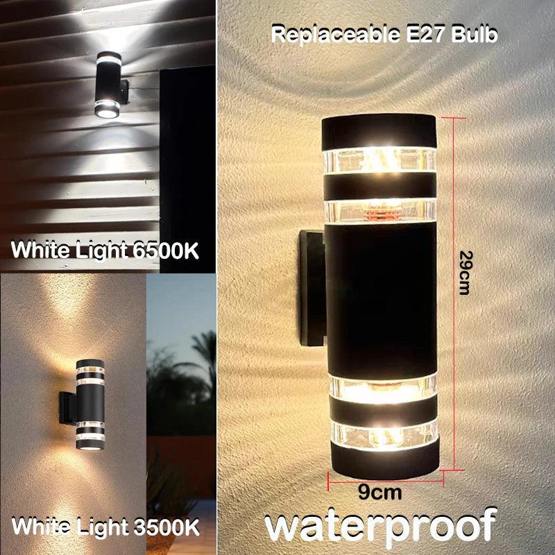 LED Buitenwandlamp – Modern IP65 Up & Down Design met E27 Fitting