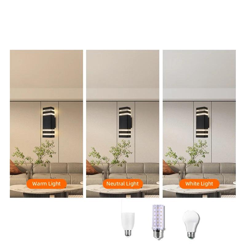 LED Buitenwandlamp – Modern IP65 Up & Down Design met E27 Fitting
