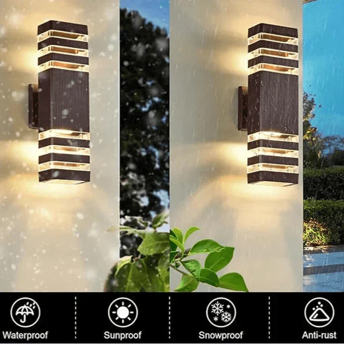LED Buitenwandlamp – Modern IP65 Up & Down Design met E27 Fitting
