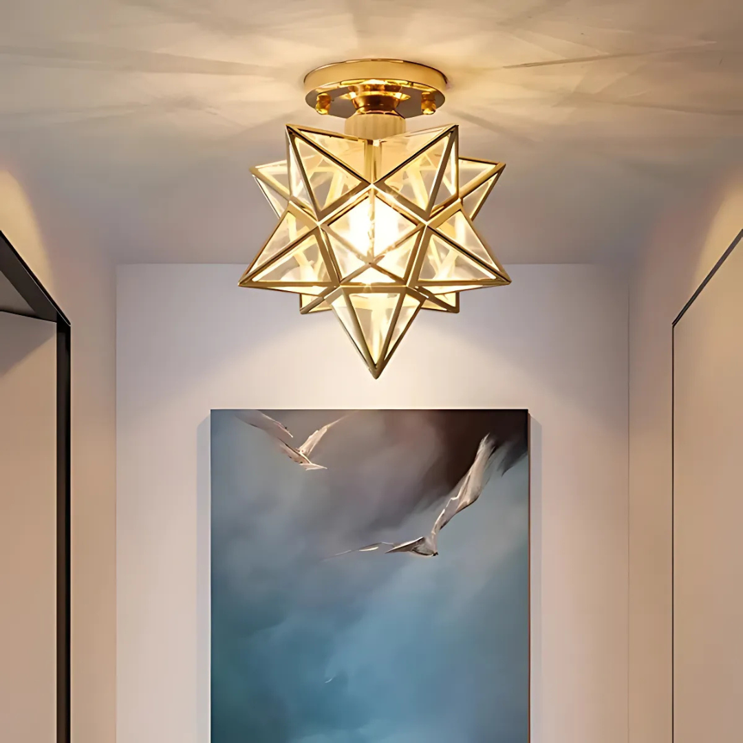 LED plafondlamp | Elegante geometrische lamp in stervorm