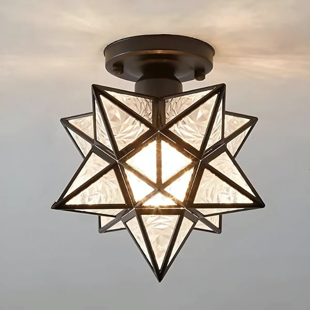 LED plafondlamp | Elegante geometrische lamp in stervorm