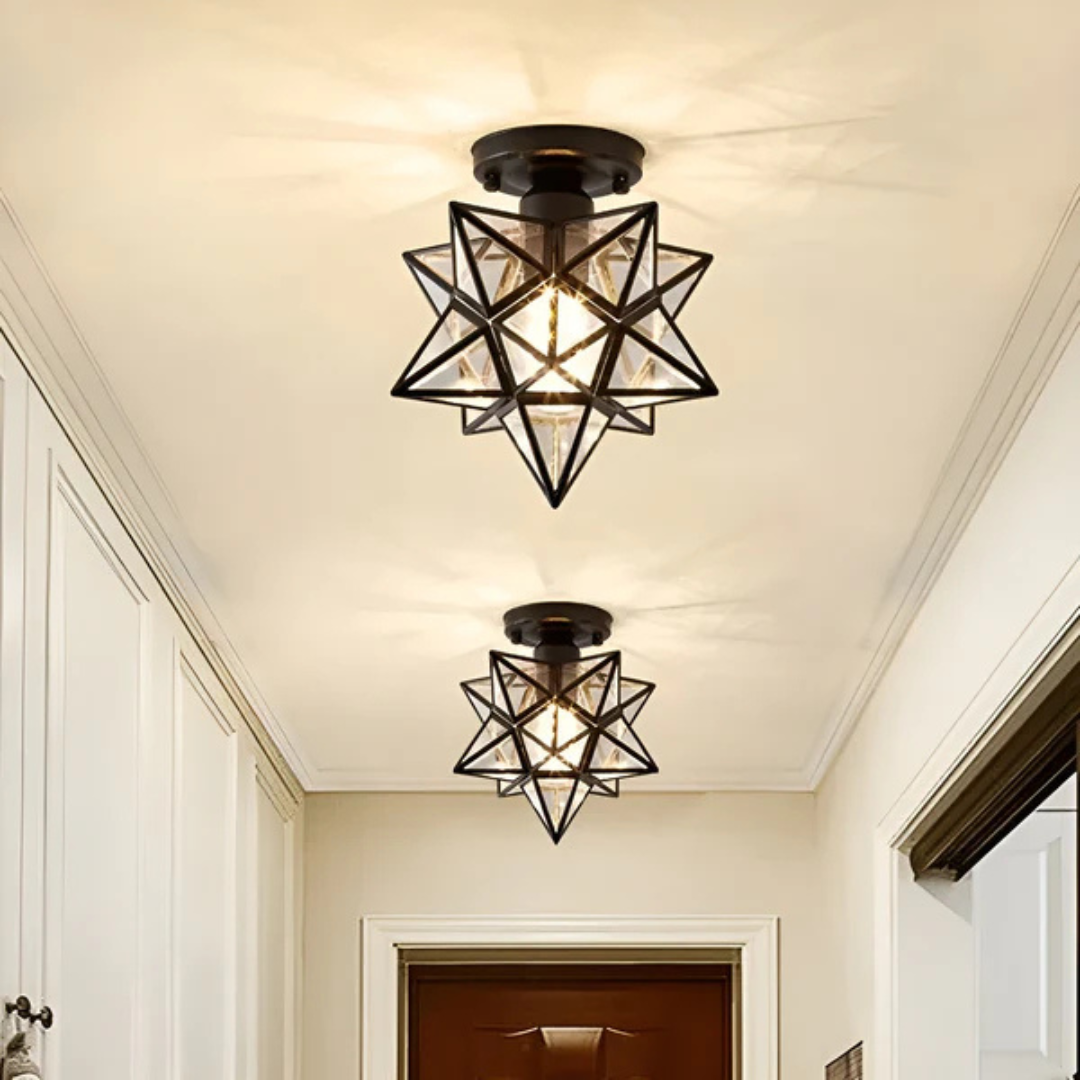 LED plafondlamp | Elegante geometrische lamp in stervorm
