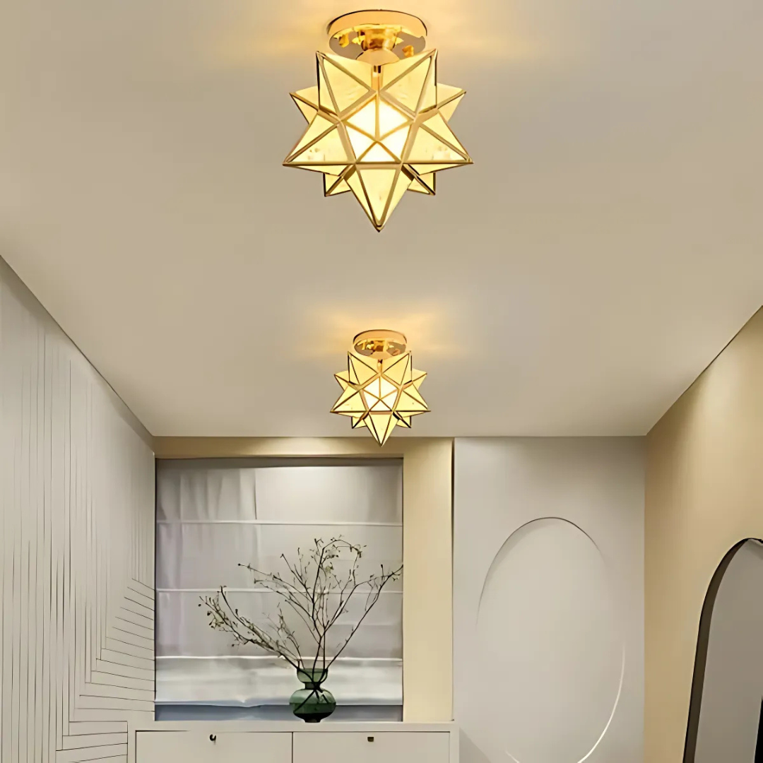 LED plafondlamp | Elegante geometrische lamp in stervorm