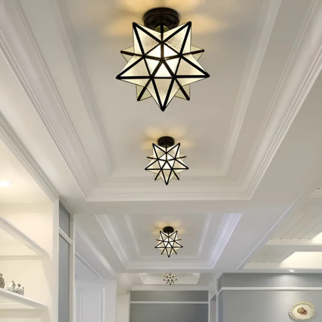 LED plafondlamp | Elegante geometrische lamp in stervorm