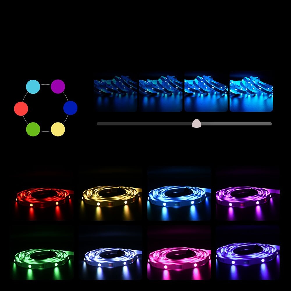 LED-strips van 10 m met kleurverandering en app-bediening