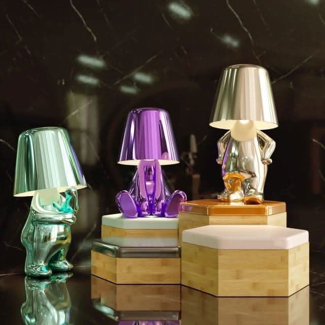 LED-tafellamp 'Denker' van hars