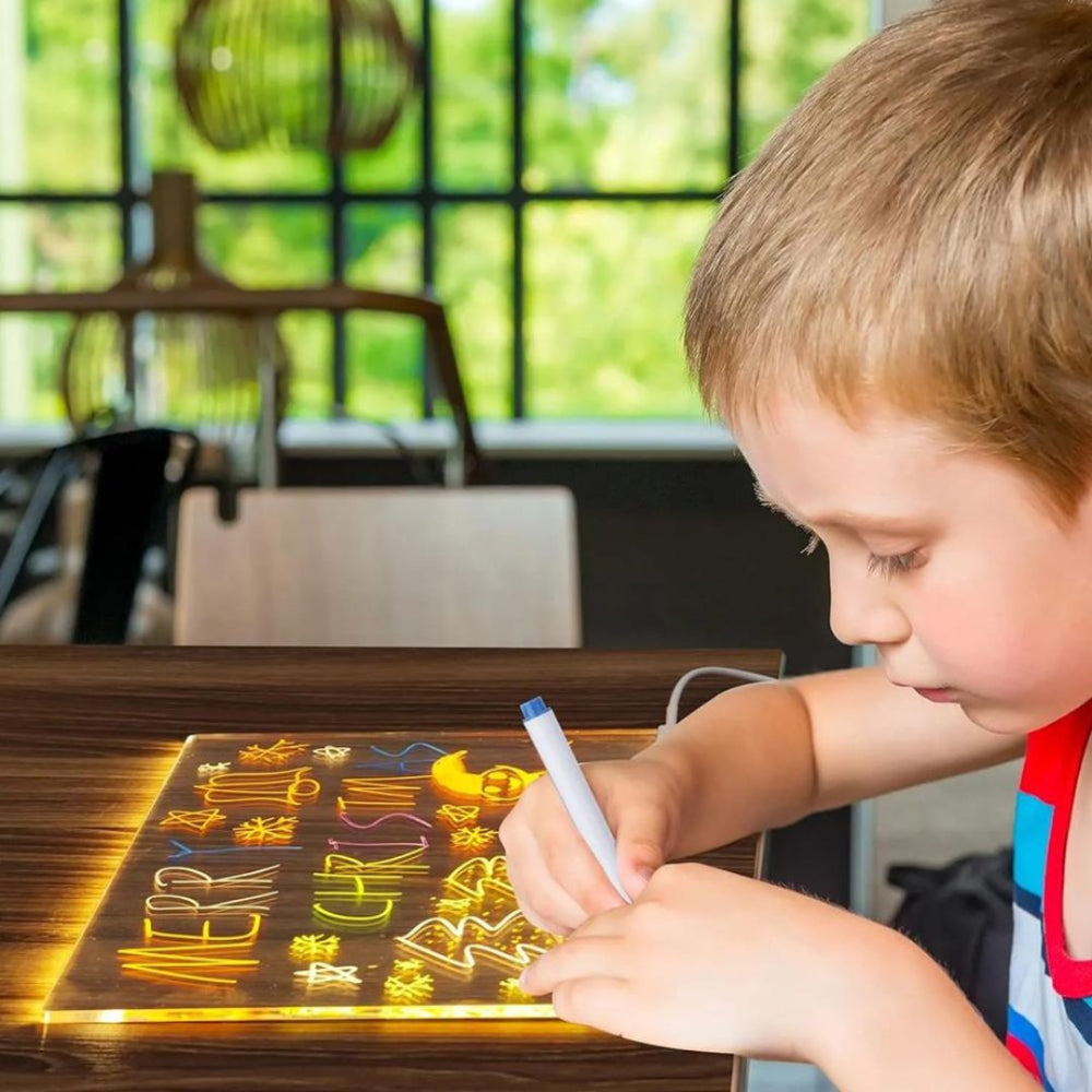 LED-tekentablet voor kinderen voor creatief en educatief plezier tijdens de feestdagen