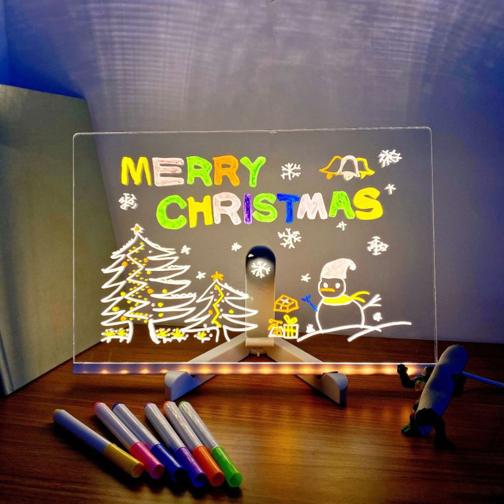 LED-tekentablet voor kinderen voor creatief en educatief plezier tijdens de feestdagen
