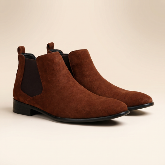 Leren chelsea boots voor heren | Instapmodel | Comfortabele enkellaarzen voor dagelijks gebruik