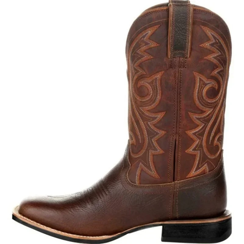 Leren cowboylaarzen voor heren