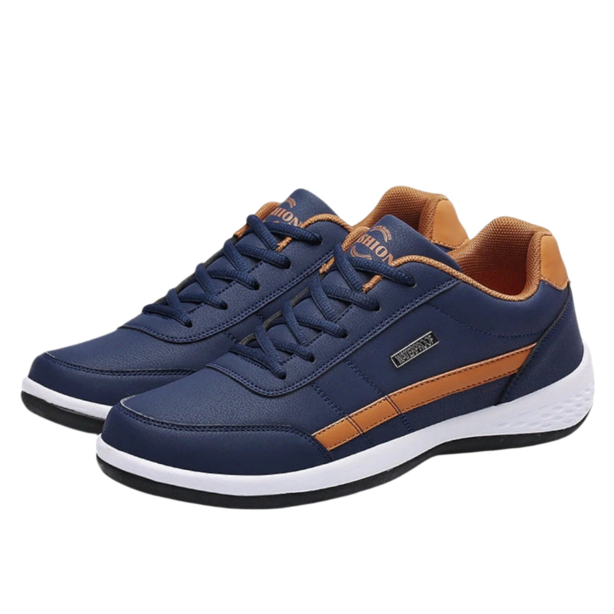 Leren herenschoenen met schokdempende zool