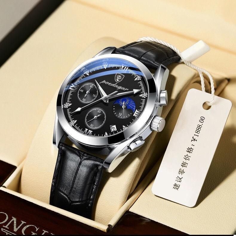 Leren premium herenhorloge