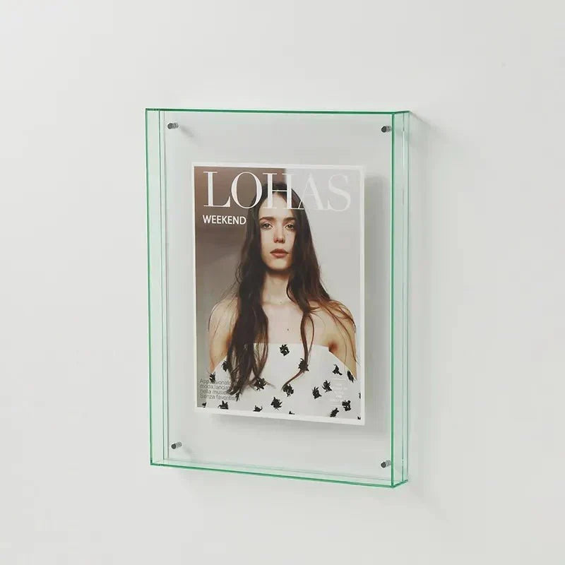 Levendig acryl displayframe – Moderne kleurrijke fotohouder