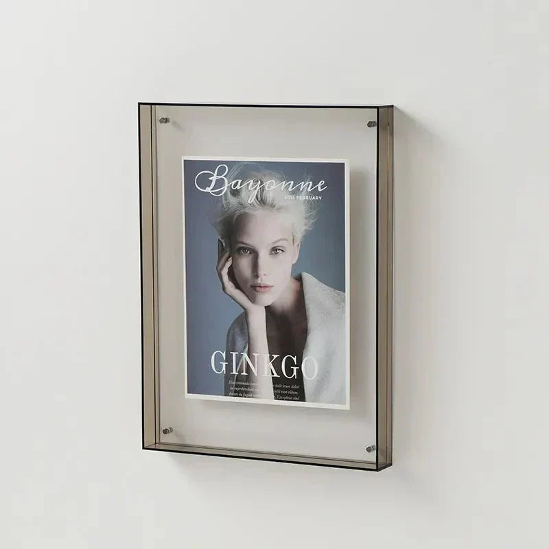 Levendig acryl displayframe – Moderne kleurrijke fotohouder