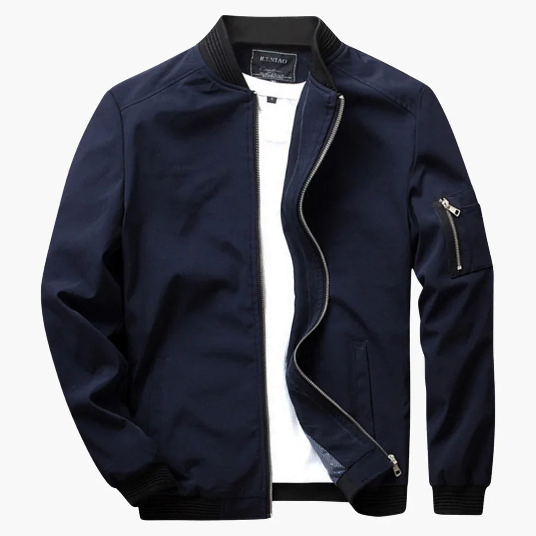 Licht bomberjack voor heren in slim fit voor de lente en zomer