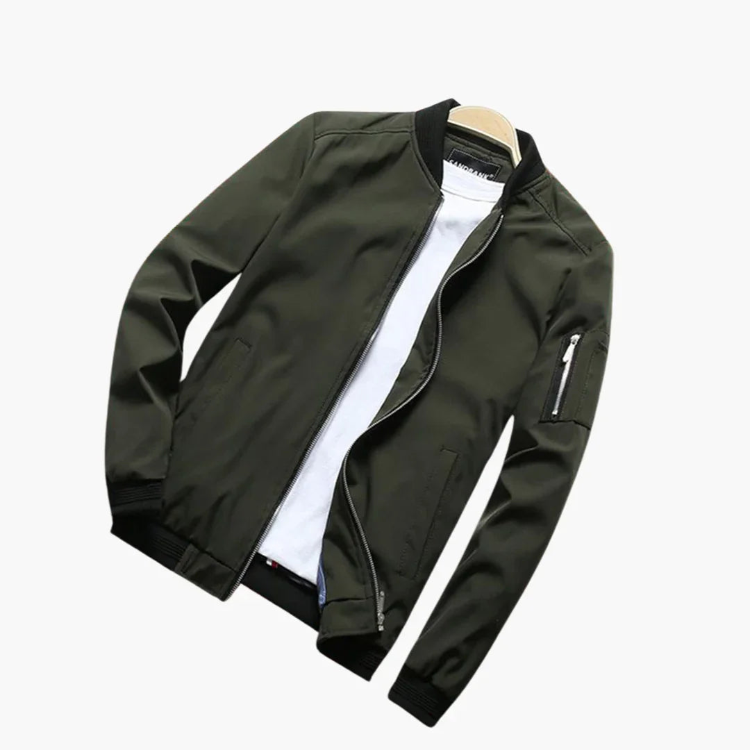 Licht bomberjack voor heren in slim fit voor de lente en zomer