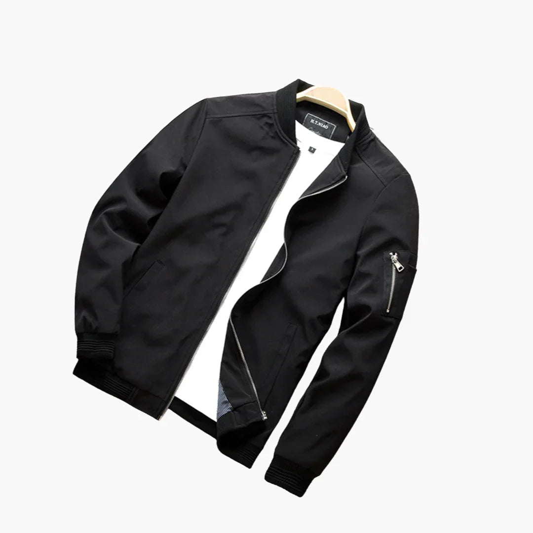 Licht bomberjack voor heren in slim fit voor de lente en zomer