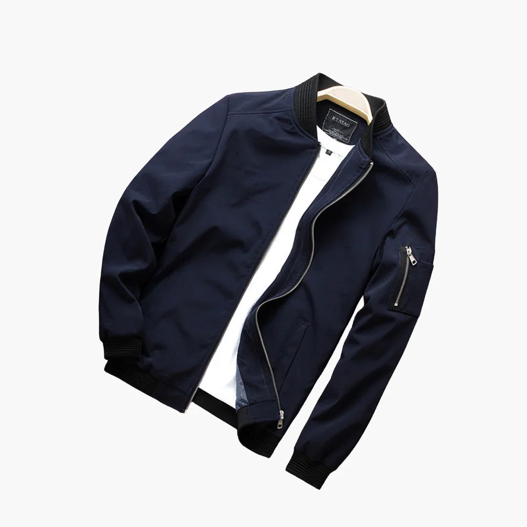 Licht bomberjack voor heren in slim fit voor de lente en zomer