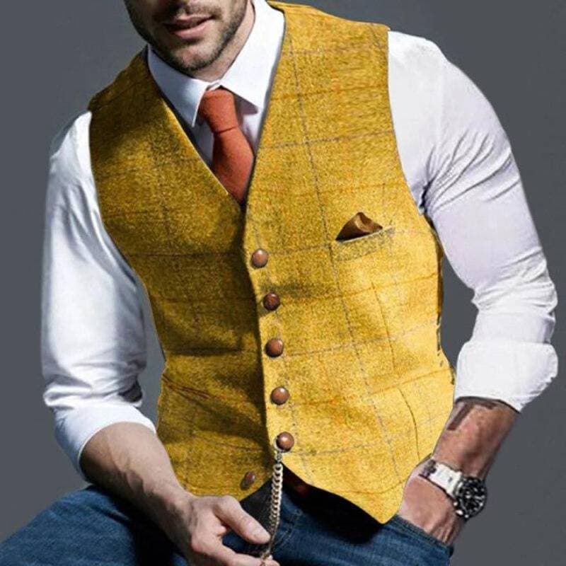 Licht gilet – Elegant ruitpatroon & dagelijkse kleding