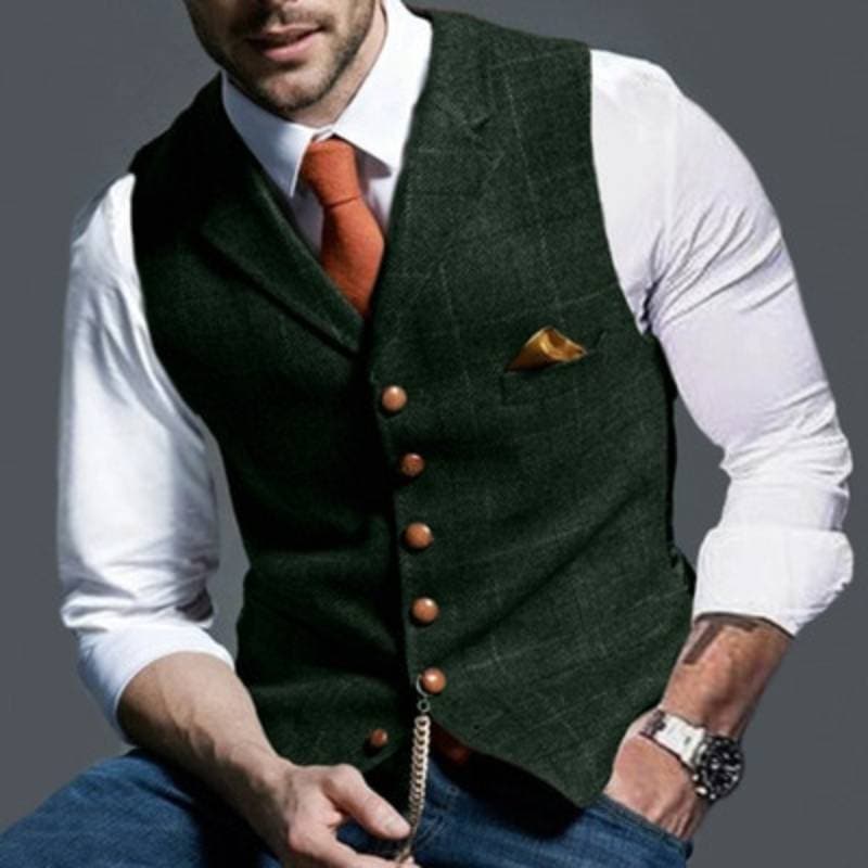 Licht gilet – Elegant ruitpatroon & dagelijkse kleding