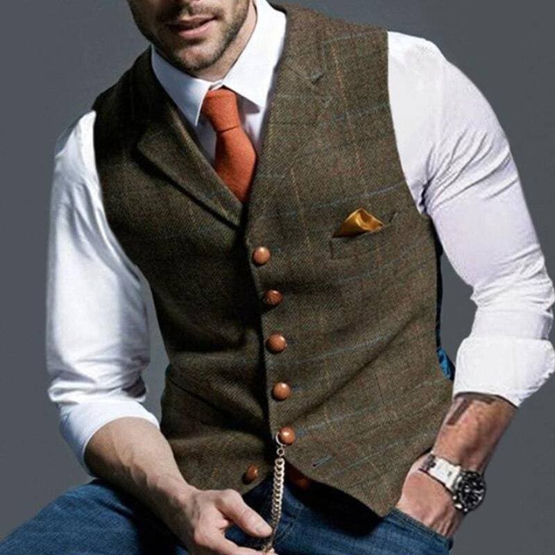 Licht gilet – Elegant ruitpatroon & dagelijkse kleding