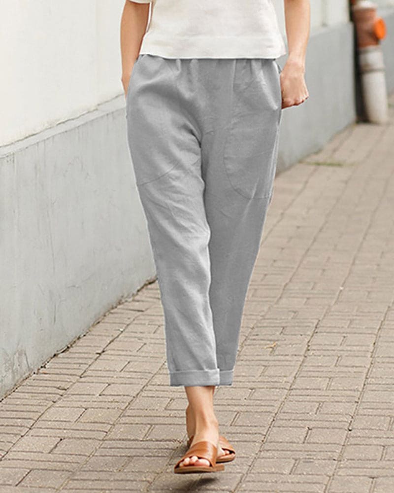 Lichte broek met losse pasvorm - Luchtig en comfortabel