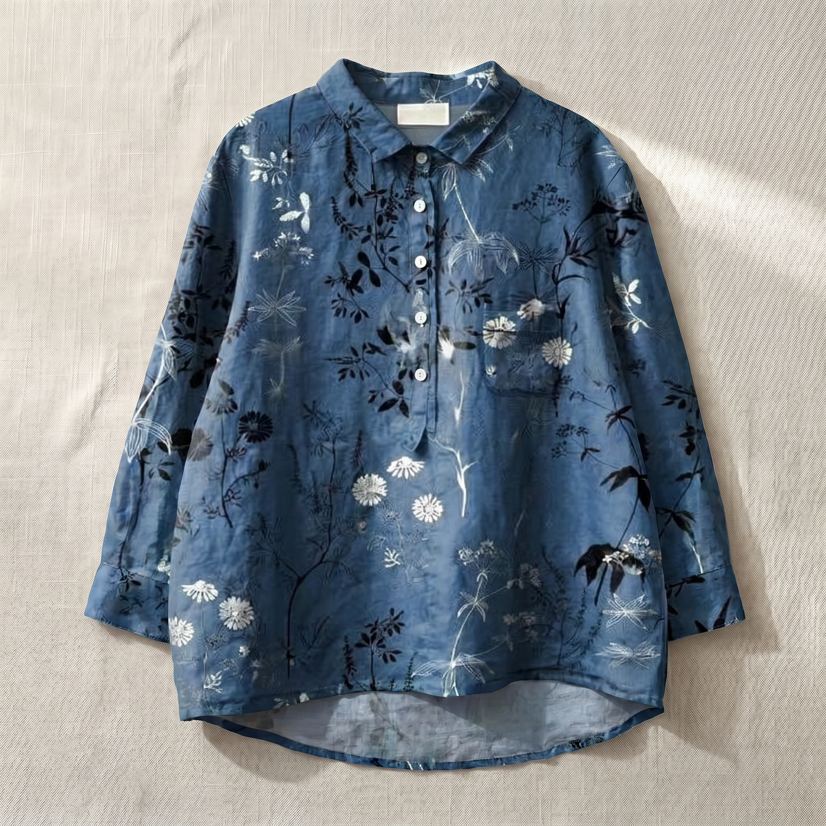 Lichte damesblouse met bloemenprint – ademende top in relaxed fit