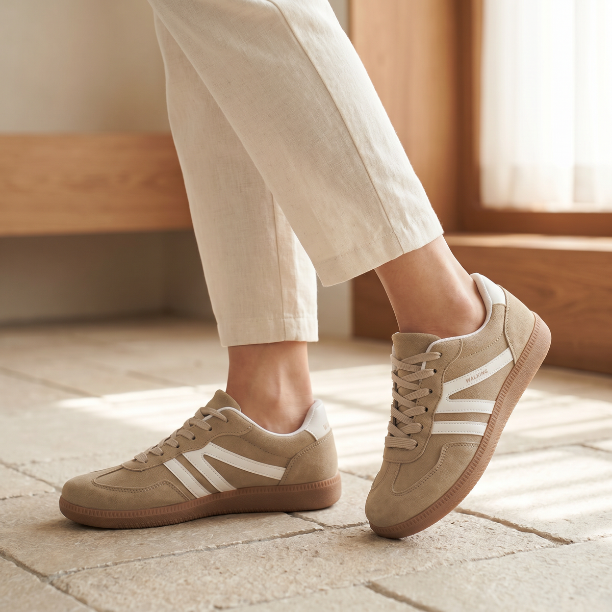 Lichte slip-on sneakers voor dames | Comfortabele wandelschoenen voor elke dag