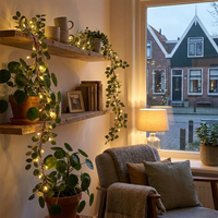 Lichtgevende plantengirlande