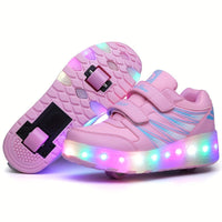 Lichtgevende rolsneakers voor kinderen die van bewegen houden