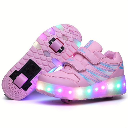 Lichtgevende rolsneakers voor kinderen die van bewegen houden