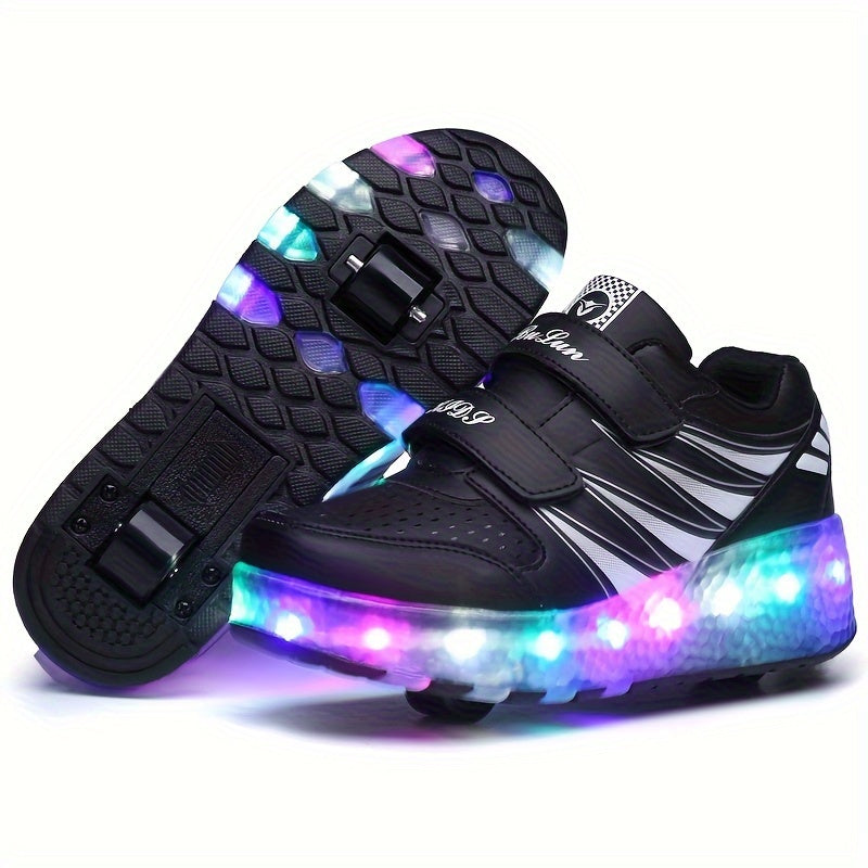 Lichtgevende rolsneakers voor kinderen die van bewegen houden